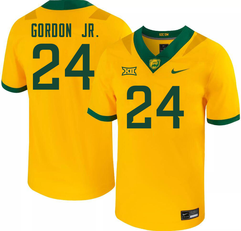 Men-Youth #24 Corey Gordon Jr. Baylor Bears 2023 College Football Jerseys Stitched-Gold